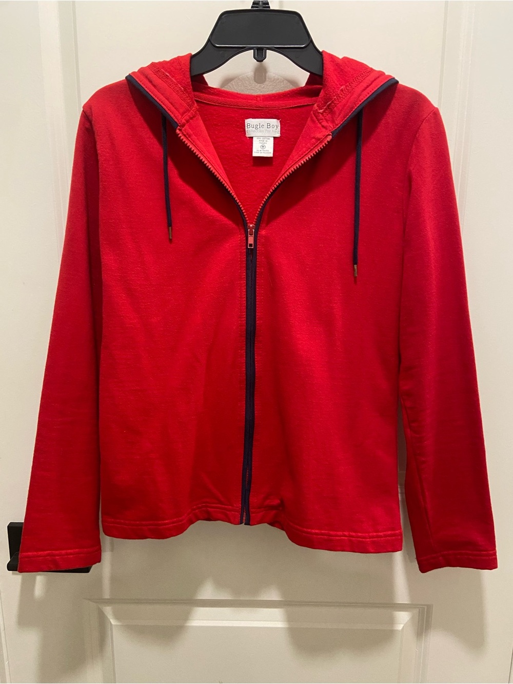 Bugle Boy Red Zip-Up Hoodie Jacket